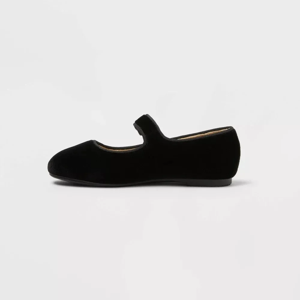 Baby‎ Girls Flats by Cat & Jack Addy Black Size 5 New With Tags